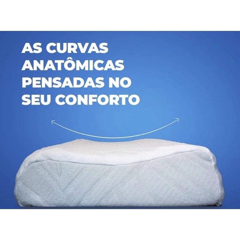 Travesseiro magnético Cervical ortopédico pillow Espuma soft Premium